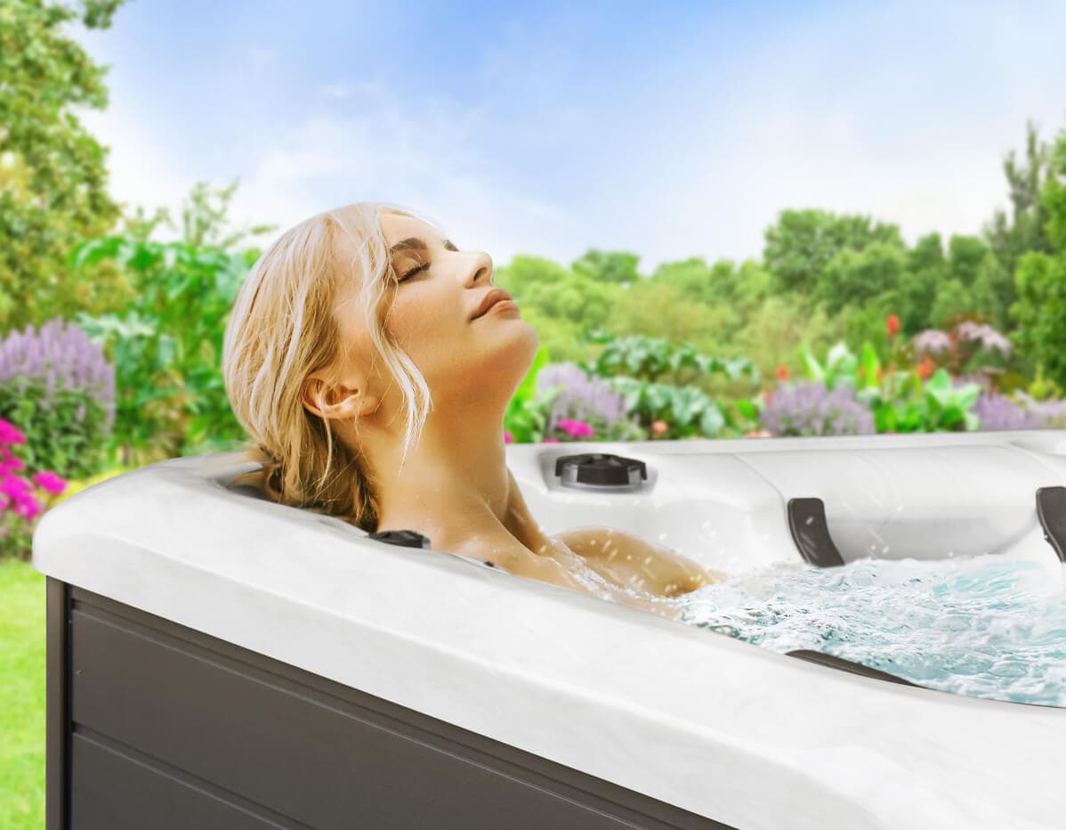 Neck and shoulder jets in an Earth Spas hot tub